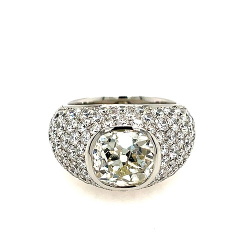 Mantelring diamantring 55 - mantelring, gr.55