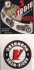 Ardie 1933 prospekt noris - 1933,