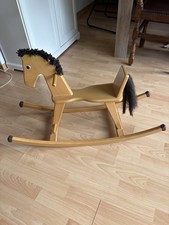 Schaukelpferd Geuther Holz Kinder  Sitzhöhe ca. 29 cm selten benutzt *