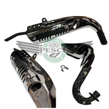 Auspuff Monkey Z50 schwarz Chrom Hitzeschutz von Kepspeed mit E-Nr ohne Kat