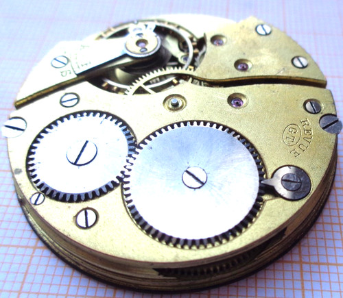 Antikes taschenuhr werk revue - antikes,