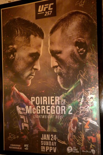 Ufc 257 official signed - ufc,
