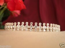 Diadem Tiara Kopfschmuck Braut Hochzeit Strass ba5904