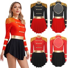 Damen Zirkusdirektor Kleid Clubwear Uniform Clown Zirkus Kostüm Bühnenkostüme