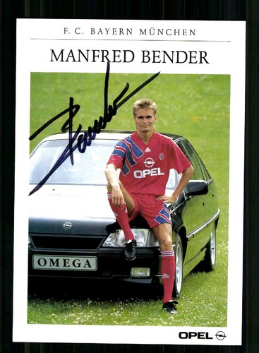 Manfred bender autogrammkarte - manfred,