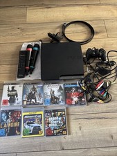 SONY PS3 Slim 320 GB schwarz Konsole + 1x Controller + 7 Spiele