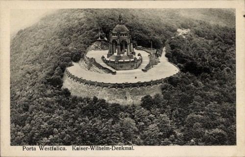 Porta westfalica der - ak, an