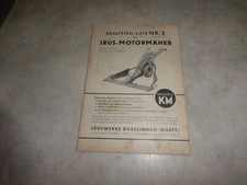 Ersatzteilliste zum Motormäher KM von Irus