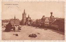 AK - Leitmeritz , Marktplatz , gel. 1927