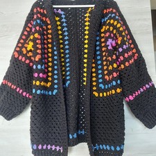 selbst gehäkelte schwarze