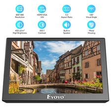 Mini 5-Zoll-Monitor HDMI/VGA/AV/BNC-Video Bildschirm 5V 2A CCTV Car PC Display