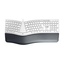 Ergonomische Tastatur CHERRY KC 4500 Ergo - Handballenauflage gepolstert bequem