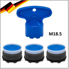 3 X Strahlregler Perlator M18,5 x 1 und 1 X Schlüssel M18.5