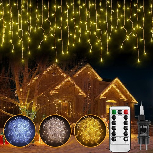 Led lichterkette eisregen - led,