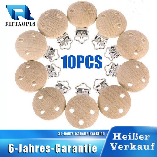 10pcs holzclips natur - holzclips,
