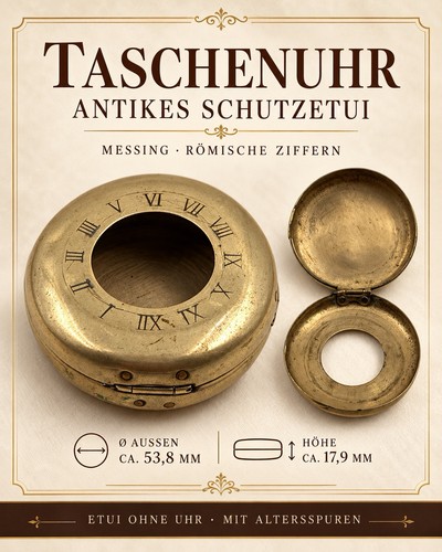 Antikes taschenuhr schutzetui - antikes,