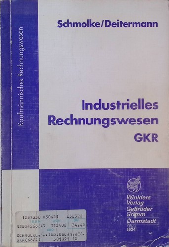Industrielles rechnungswesen - industrielles,