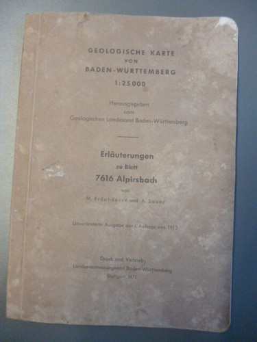 Geologische karte von baden - geologische,
