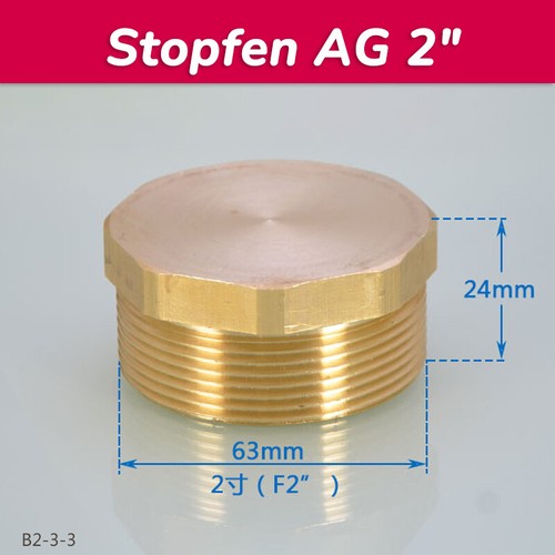 Stopfen sechskant aus messing - stopfen,