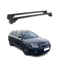 Dachträger für Toyota Avensis 2003-2008 Gepäckträger Grundträger Alu Schwarz 2x