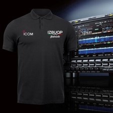 Poloshirt Halbarm schwarz Name Amateurfunk + Markenradio