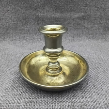 Kerzenständer antiker Kerzenhalter rund Tellerleuchter kleiner Tischleuchter