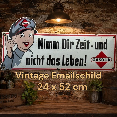 Vintage alt gasolin emaille - alt,