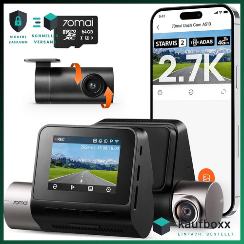 Dashcam a510 1944p 1080p - dashcam, 2.7k