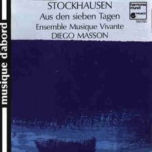Stockhausen : Aus den sieben Tagen von Karlheinz Stoc... | CD | Zustand sehr gut