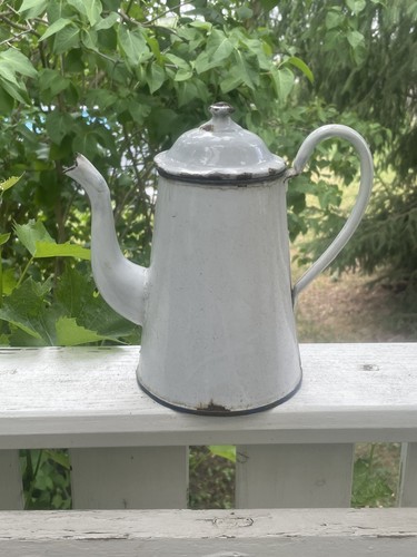 Alte emaillierte kaffeekanne - alte,