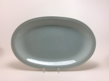 Fürstenberg 639 Wagenfeld Seladon Grün Servierplatte Platte oval 33 cm