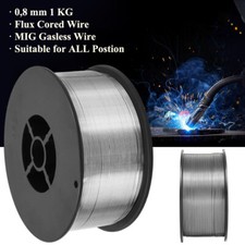 Edelstahl-Schweißdraht Fülldraht Ohne Gas 0,8mm 1,0kg MIG/MAG Schweißzubehör NEU