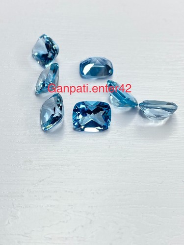 Blauer topas facettiert kissen - blauer,