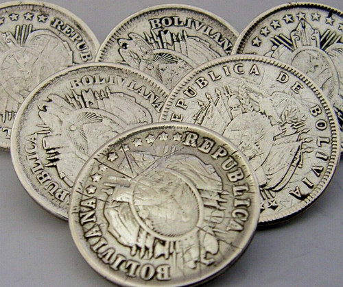 Massive silber bolivian - silber,
