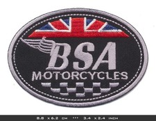 BSA Aufnäher Patches Motorrad Oldtimer Biker England Isle of Man TT Race v1