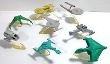 Star Trek alt Ideal Micro Machines Raumschiff Sammlung A mit Ständer 1990 Jahre