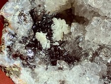 Erstklassige Goethit XX auf Quarz XX, Druse, Asni, Al Haouz, Marokko 5,5 cm