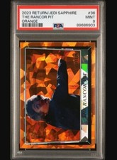 2023 Star Wars Return of the Jede Sapphire The Rancor Pit /25 Orange #36 PSA 9