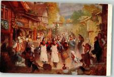 39493891 - Soldaten durch ein St. Gallisches Dorf marschierend sign.E.