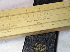 RARE: 20" Slide Rule - Rudolf