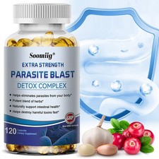 Parasite Blast 120 Kapsel Detox Körperreinigungskomplex Anti-Parasiten Immun