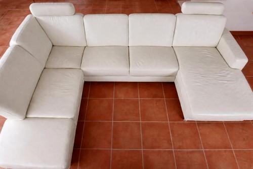 Ledersofa form 232 308 x - u-form,