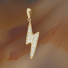 Wert 760 € Brillant Anhänger Blitz ohne Kette (0,18 ct) 585 14 Karat Gelb Gold