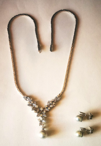 585 weißgold collier - weißgold,