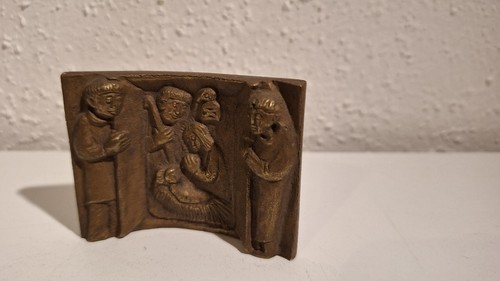 Religiöses bronzerelief - religiöses,