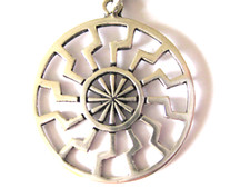 Sonnenrad 925 silber ketten - sonnenrad,