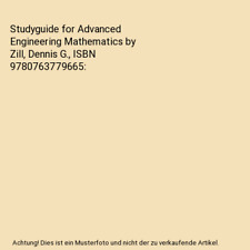 Studyguide for Advanced Engineering Mathematics by Zill, Dennis G., ISBN 9780763