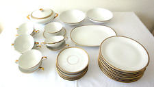 Eßgeschirr THOMAS aus den 70er Jahren weiß mit Goldrand