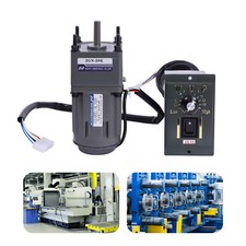 220V Getriebemotor Elektromotor 1400RPM Drehzahlregler Stufenlos Einstellbare DE