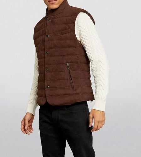 Herren wildleder lederweste - wildleder,